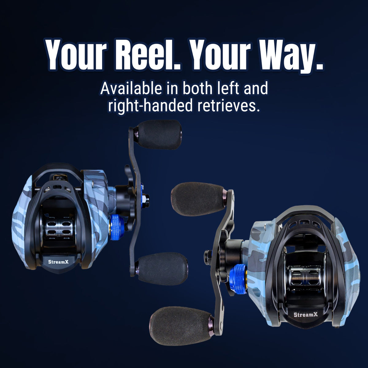 High Speed Baitcasting Fishing Reel 7.5:1 Gear Ratio - Lightweight & Durable