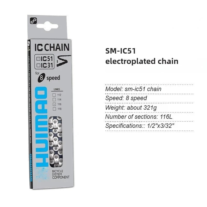 Universal Bike Chain for 6-12 Speed MTB Road Hybrid Bikes - High Strength Steel
