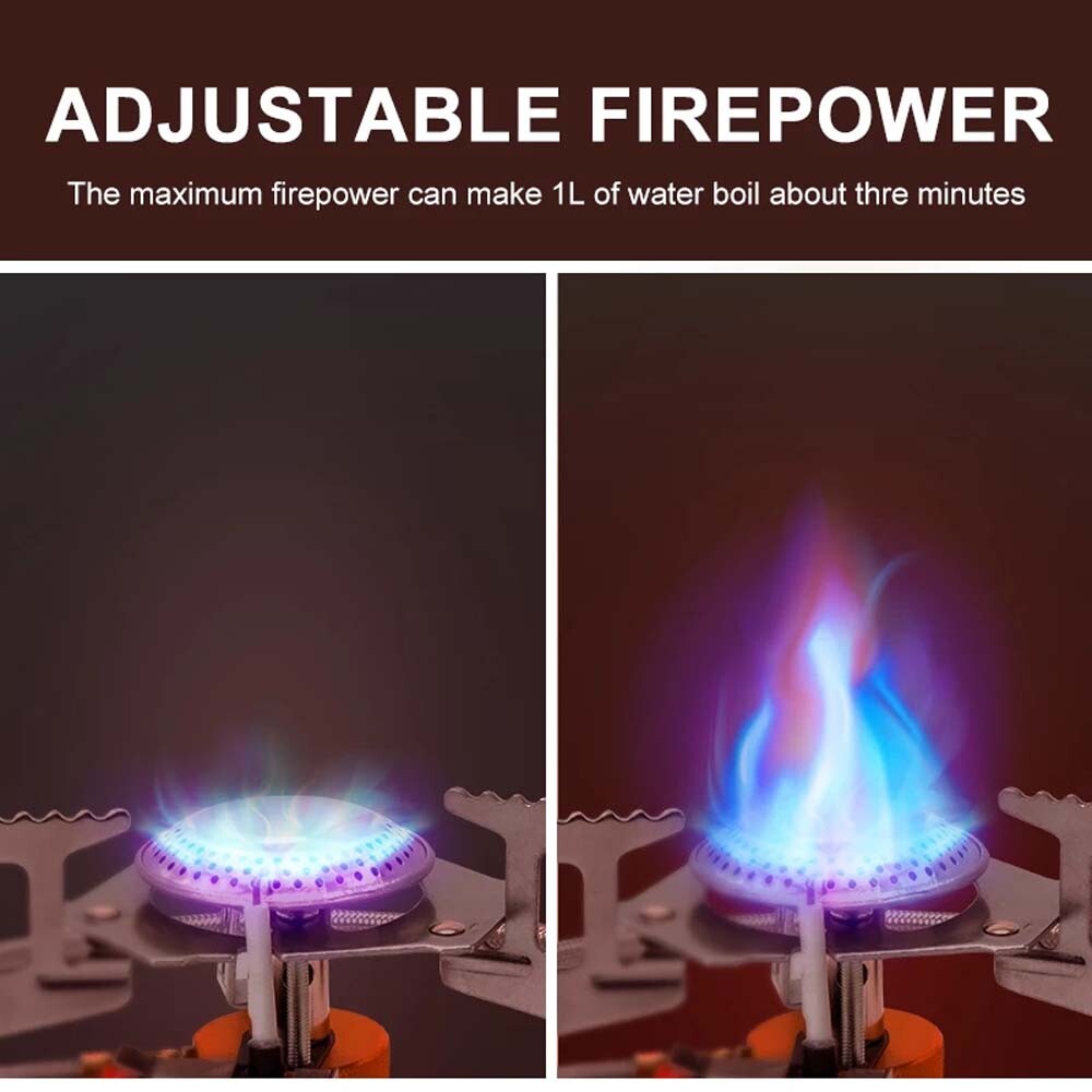 3900W Portable Camping Gas Stove with Piezo Ignition & Carry Case