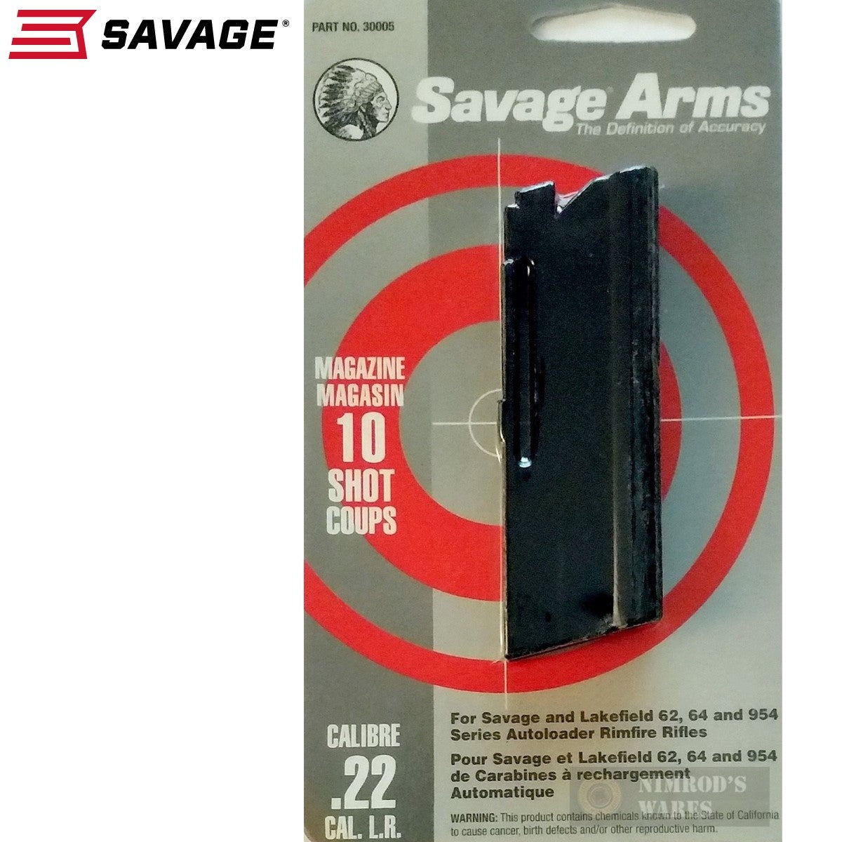 Savage 22LR 10-Round Magazine for Lakefield 62, 64, 954 Series Rifles