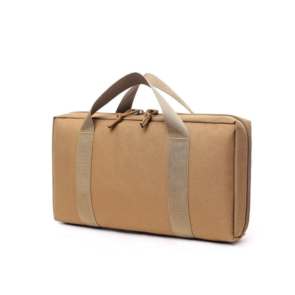Tactical Gun Case for Handgun and Magazine Storage – Rugged Nylon Range Bag