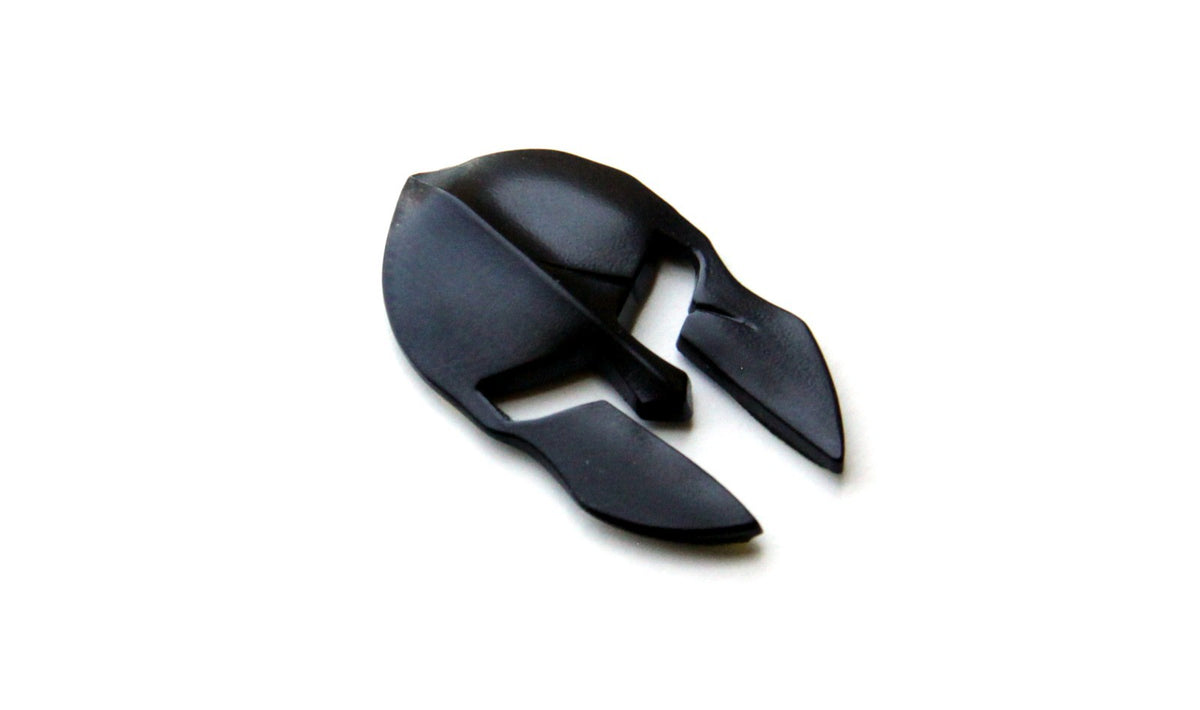 Matte Black Metal Spartan Helmet Decal Set for Magwell - 2 Pack