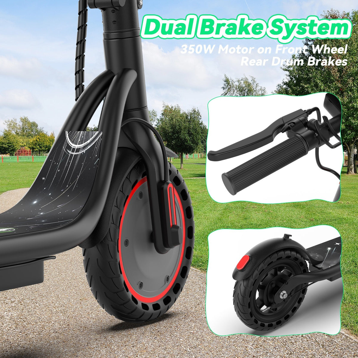Adult Electric Scooter Foldable Commuter E-Scooter 25KM/H Long Range