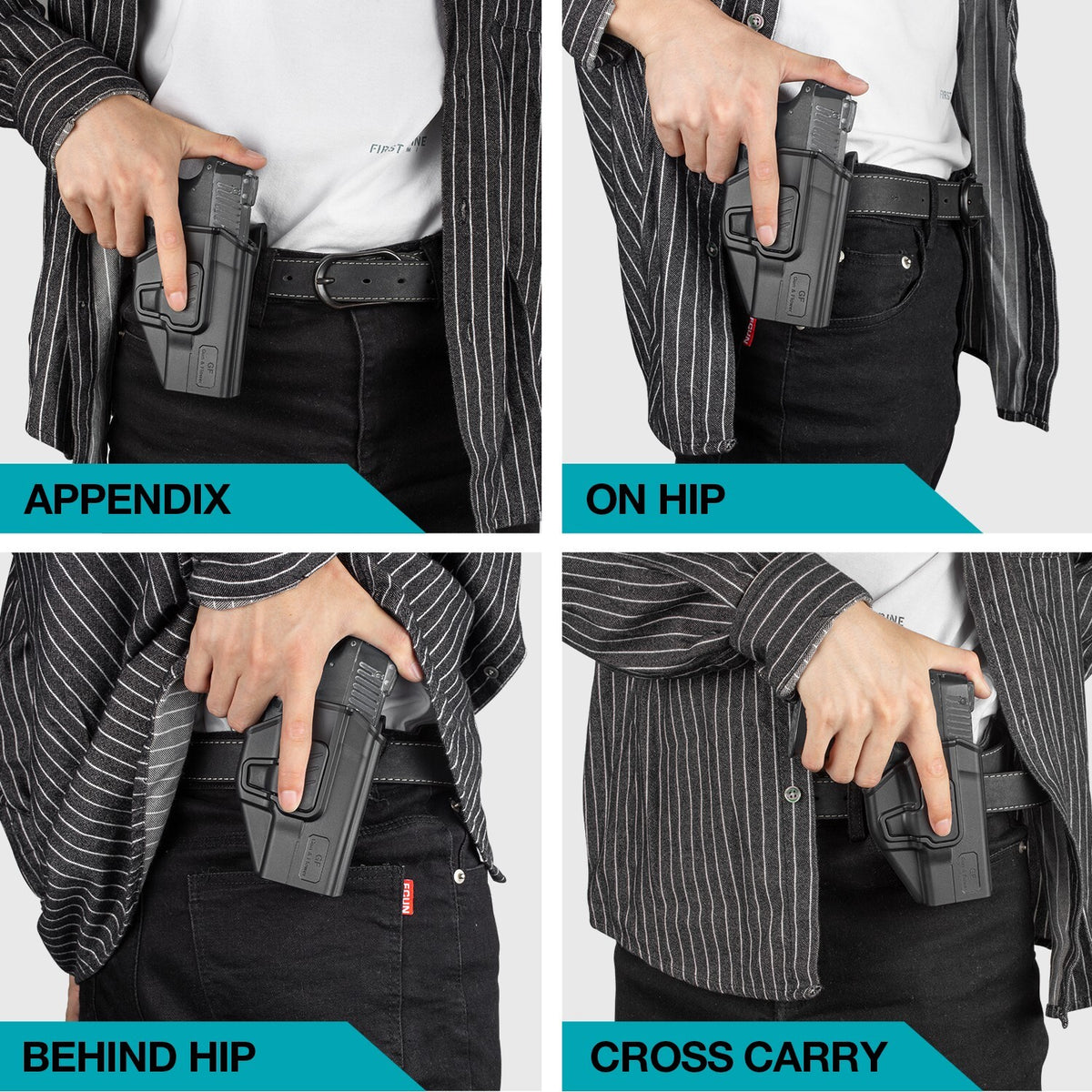 OWB Holster for 1911 Pistol - Compatible with Colt, Kimber, Springfield, RIA, Elite Force