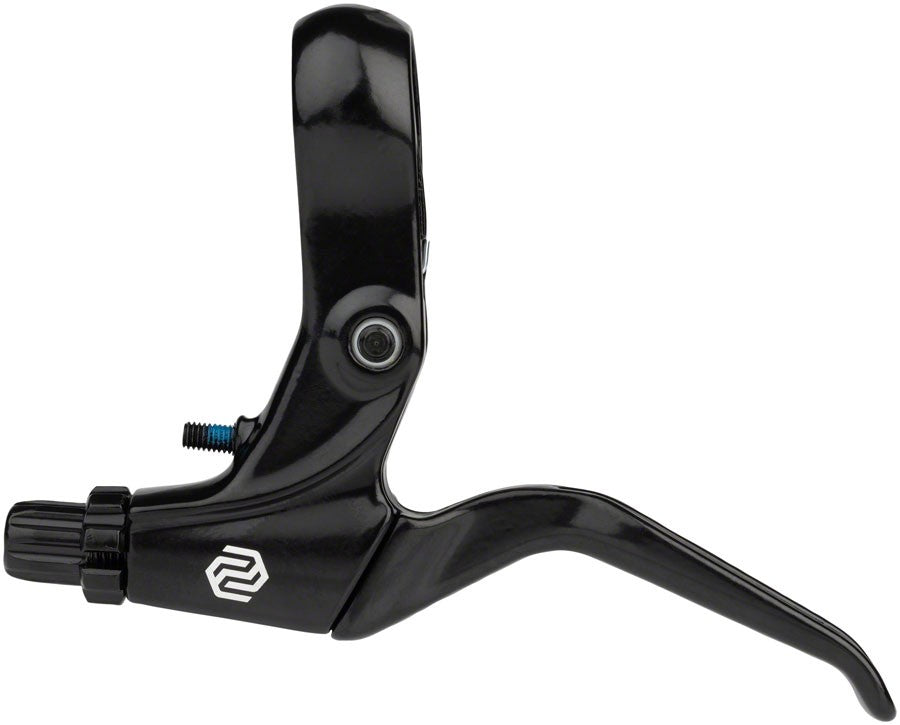 Bike Brake Lever Set - Long Pull, 2-Finger, Reach Adjustable, Black