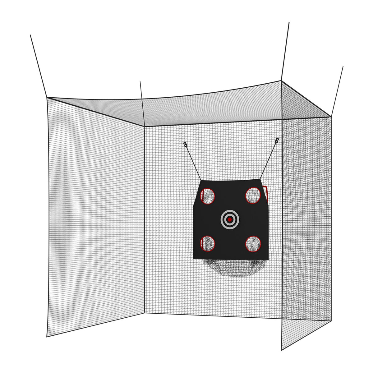 10x10ft Golf Batting Cage for Indoor Outdoor Practice - Stable & Durable