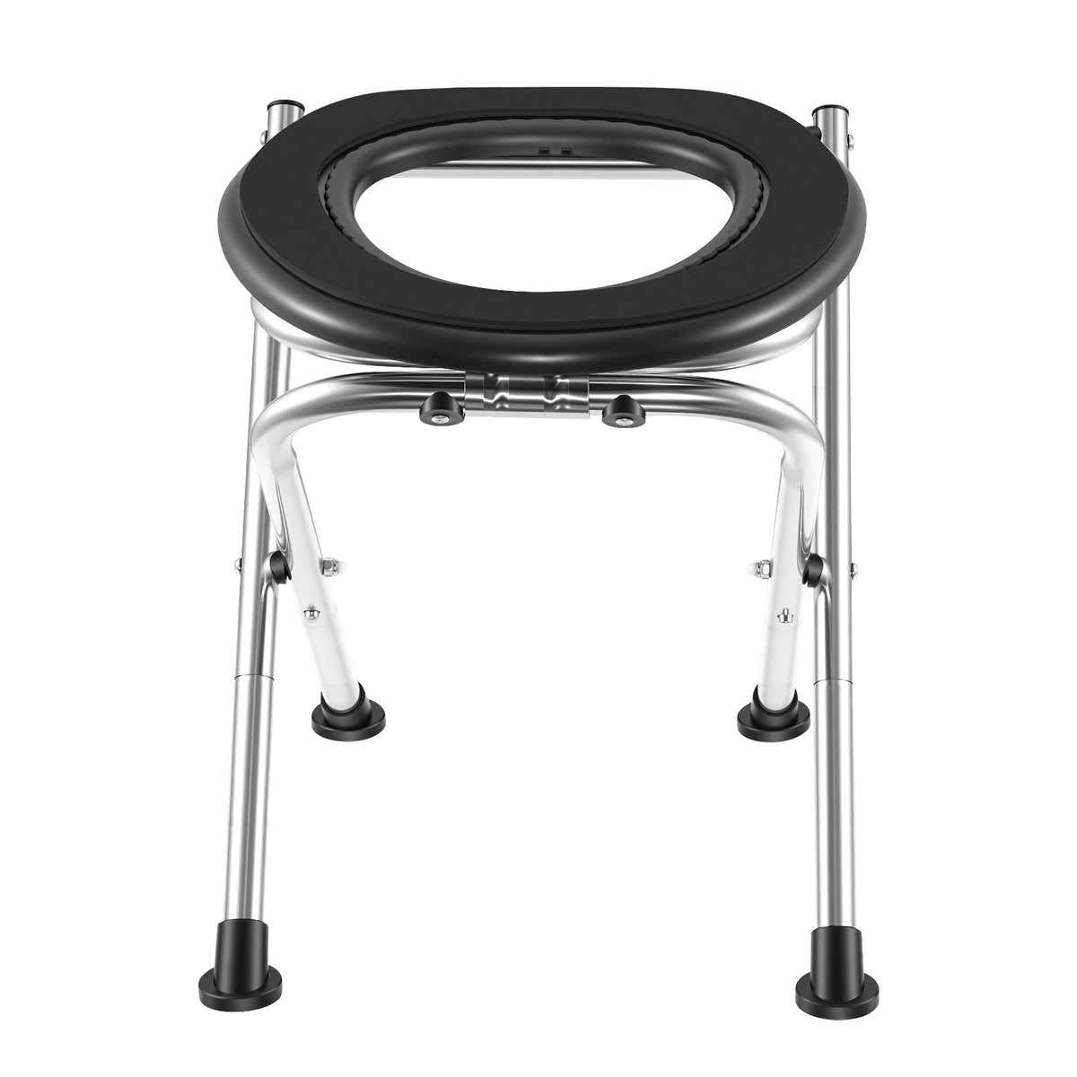 Portable Folding Toilet Chair 350 lbs Capacity for Camping Travel & Emergency Use