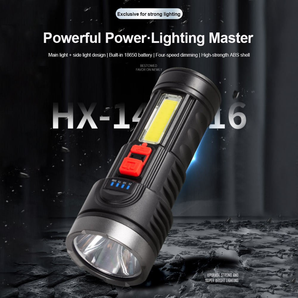 Rechargeable LED Tactical Flashlight 350000000 Lumens with 4 Modes
