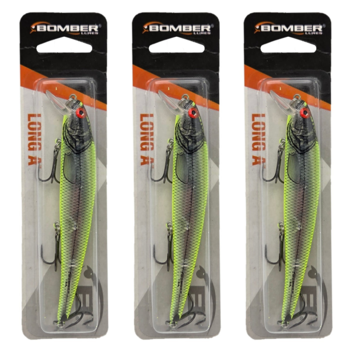 Fishing Lures Set of 3 Long A B15 Shallow Jerkbaits 4.5inch 1/2oz Silver Flash