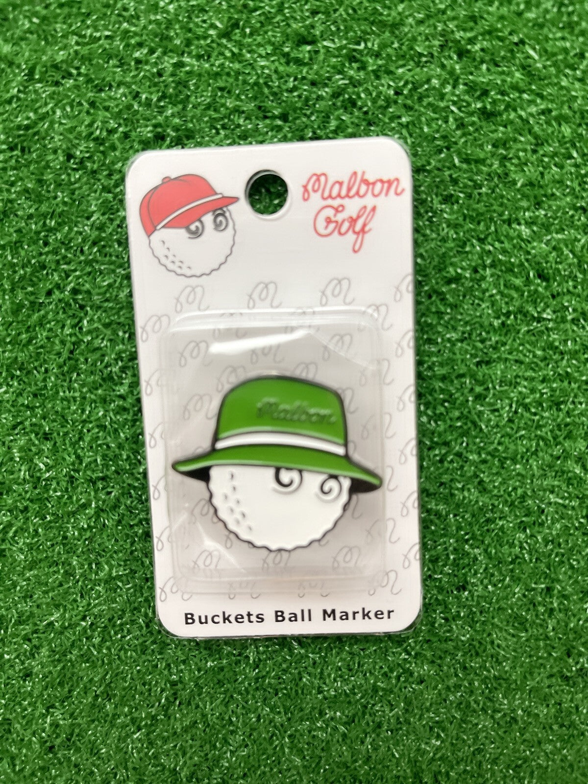 Magnetic Golf Ball Marker with Hat Clip - Malbon Style Assorted Set