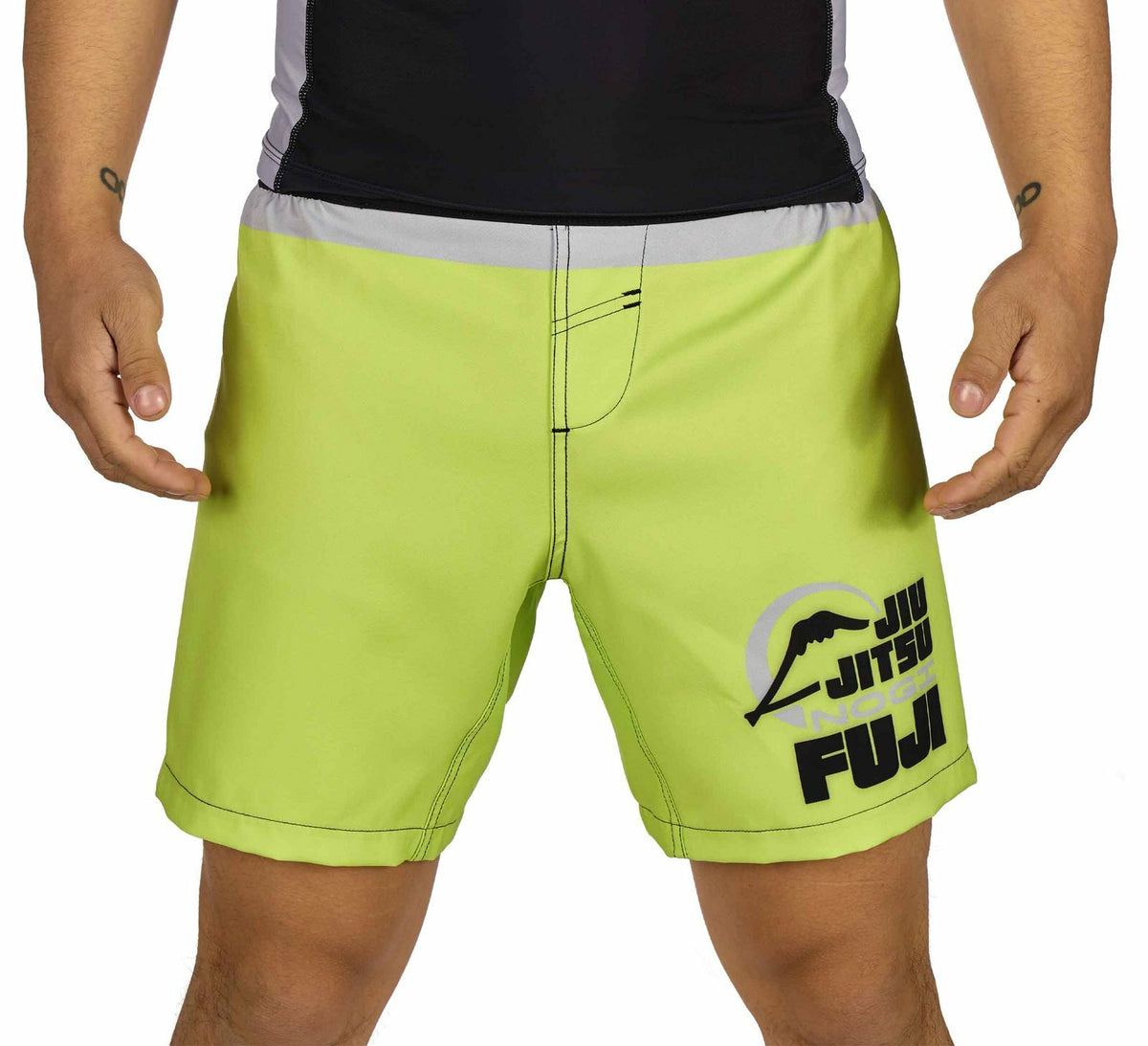 Grappling Shorts for MMA BJJ No Gi Competition - Velcro & Stretch Fabric