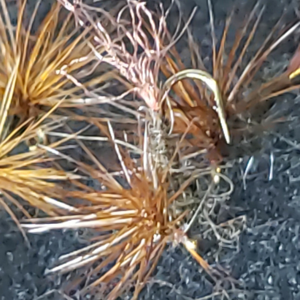 Trout Dry Fly #18 Hackle Stacker Sparkle Dun March Brown - 1/2 Dozen