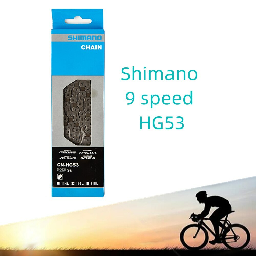Shimano 9-Speed MTB Chain CN-HG53 116 Links Durable Mud-Shedding Design