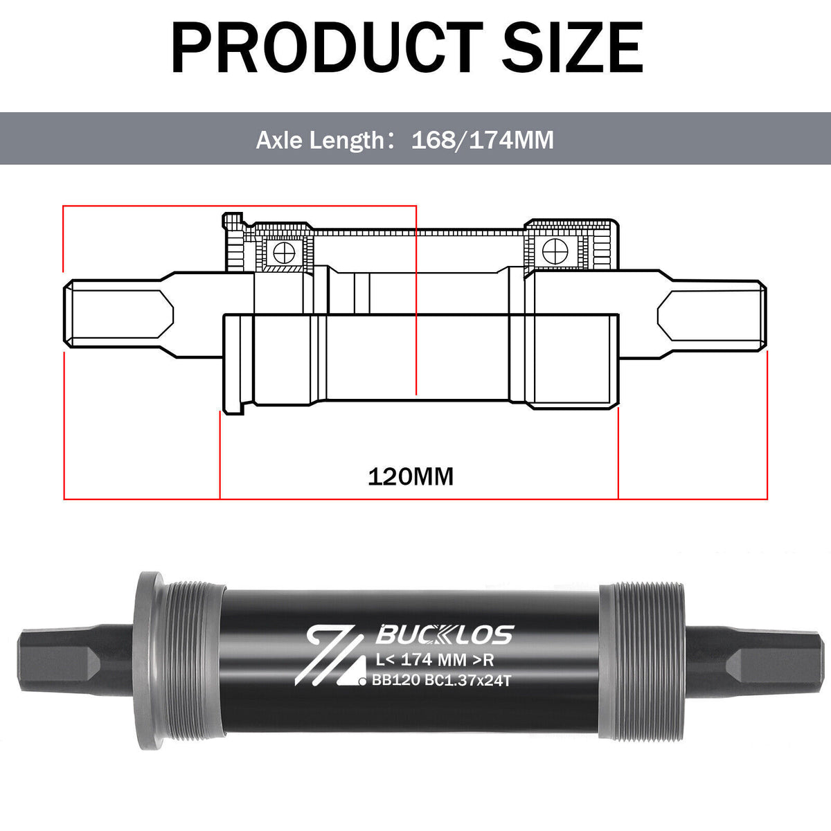 Bicycle Square Taper Bottom Bracket BB68 MTB Road Folding Bike Bearings