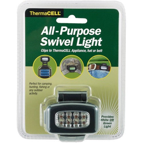 Outdoor LED Swivel Light for Mosquito Repellent Appliances - White & Green