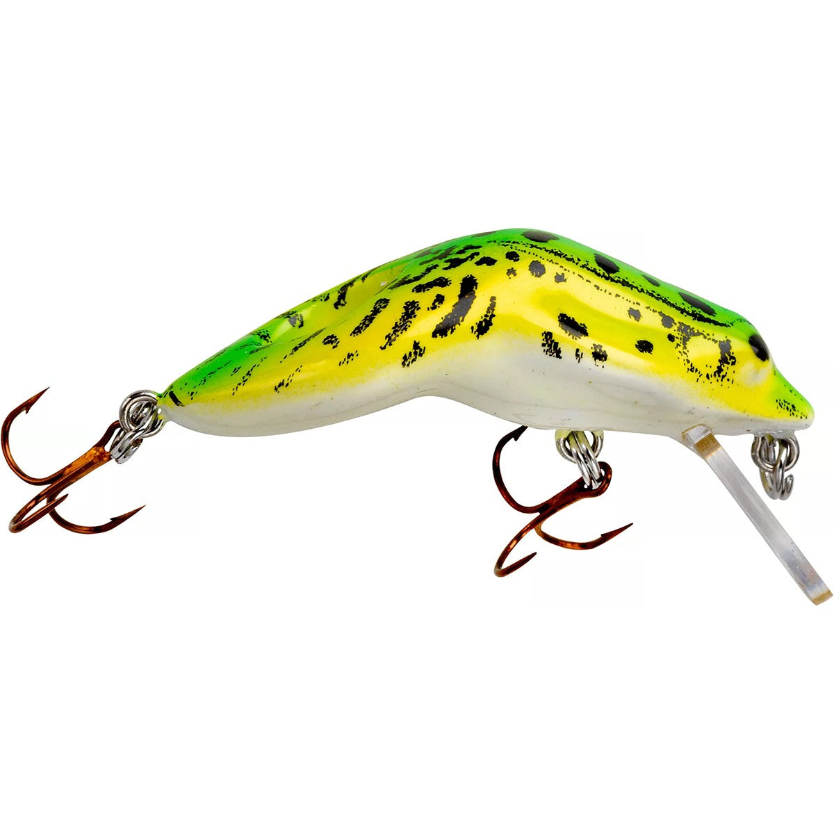 Fishing Lure Rebel Wee Frog 3/8 oz Topwater Crankbait - Chartreuse Frog
