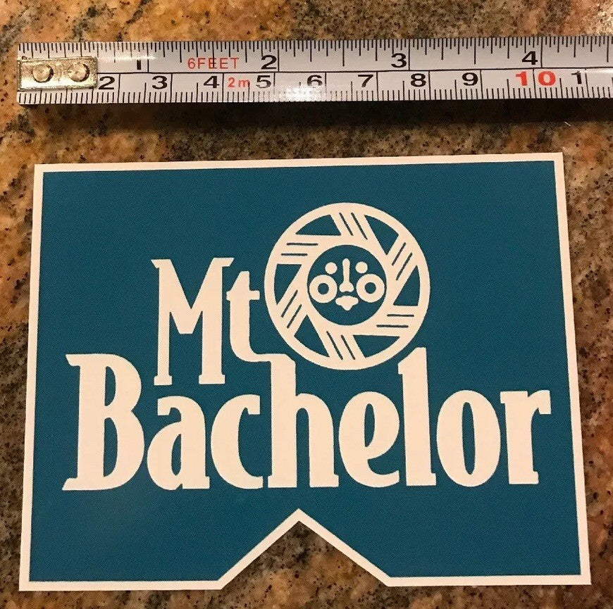 Mount Bachelor Ski Snowboard Vinyl Sticker - Weatherproof Oregon Mountain Decal