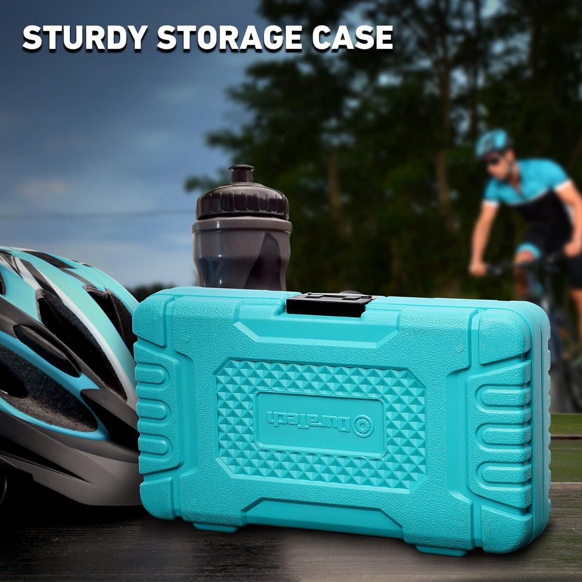 31-Piece Bicycle Repair Kit with Storage Box - Compatible with Most Bikes