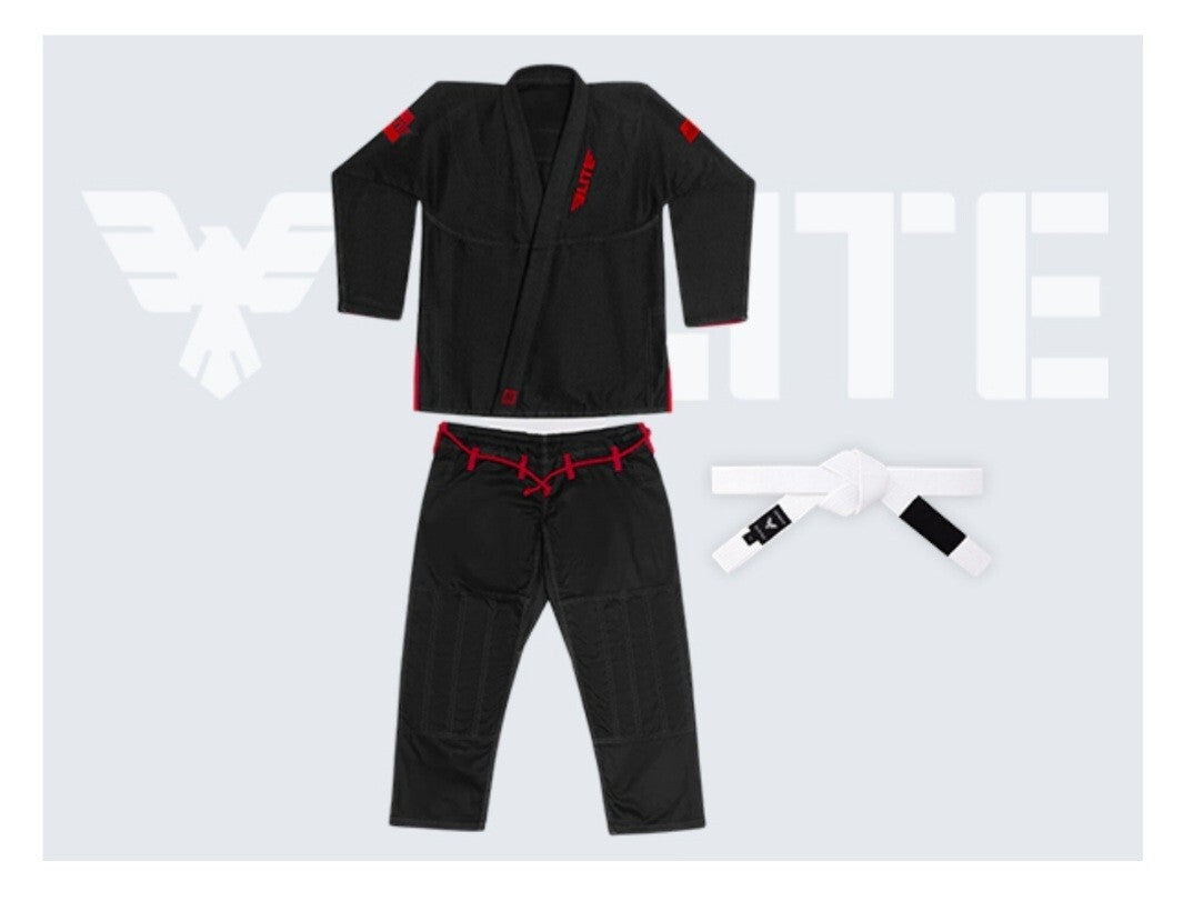 Elite Sports BJJ Gi A4 Size - Brazilian Jiu Jitsu Uniform with White Belt