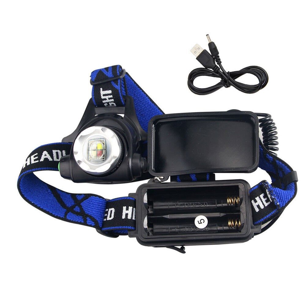 Multicolor LED RGBW Zoom Headlamp - Hunting, Camping & Outdoor Light