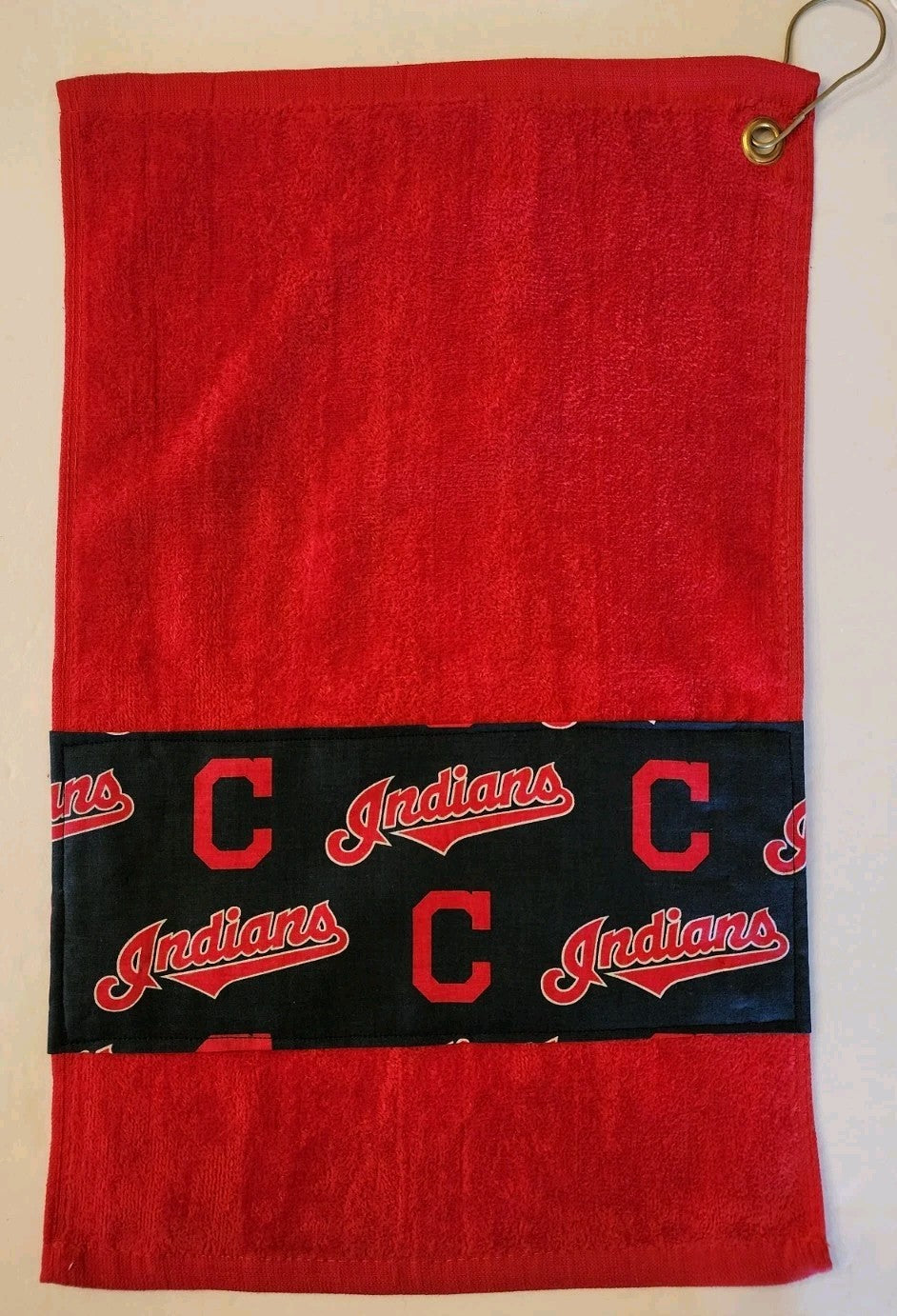 Golf Towel 11x18 Inches with Brass Grommet - Absorbent Cotton & Velour