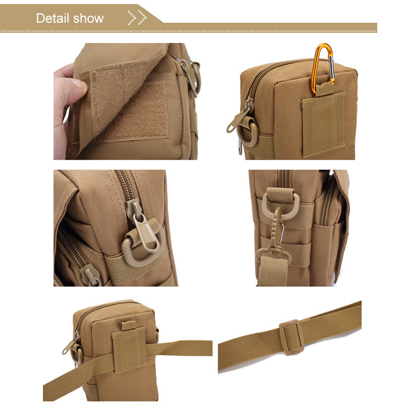 Tactical Molle Bag Outdoor EDC Waist Pouch Military Fanny Pack Phone Holder