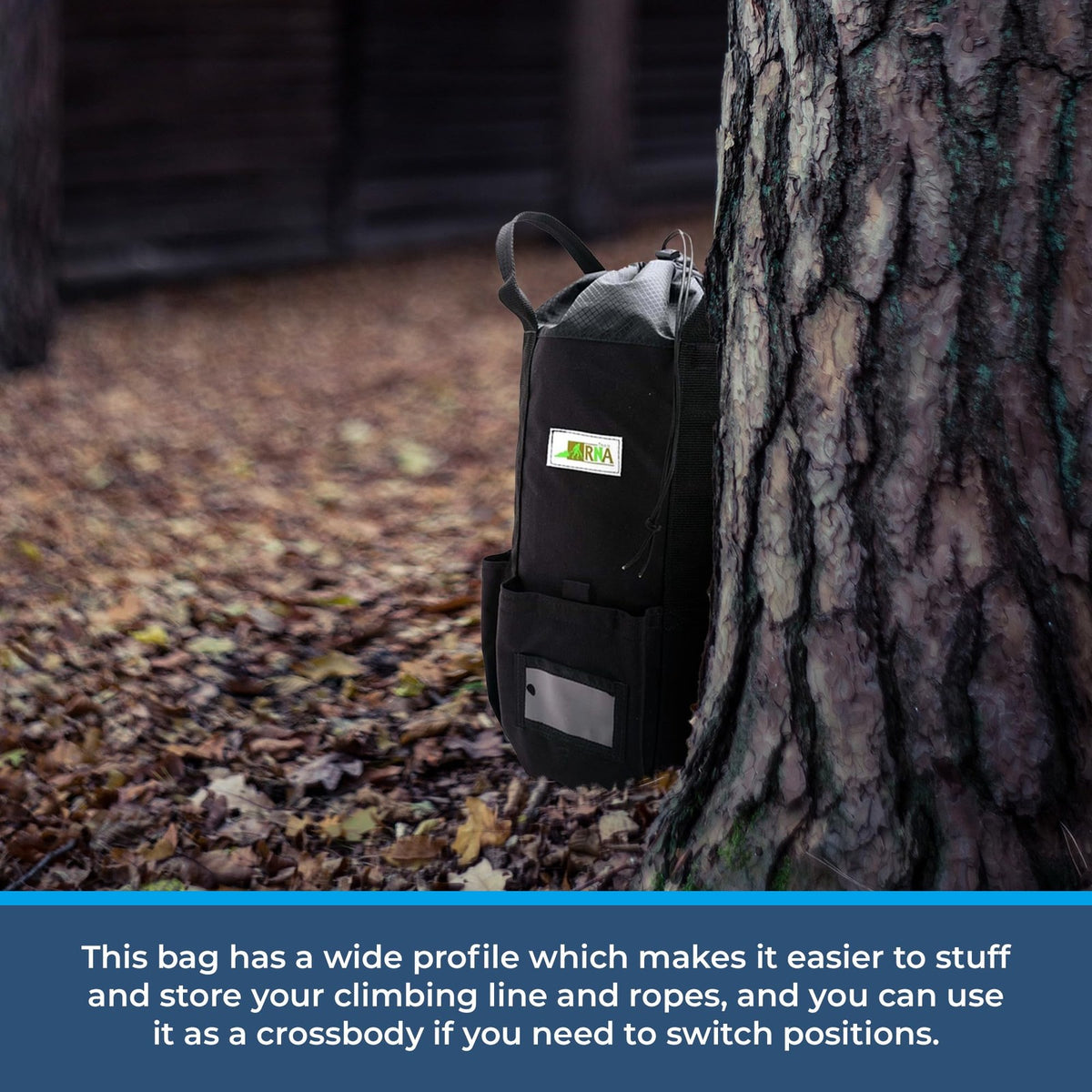 Climbing Rope Storage Bag 200 ft Waterproof Arbor Rope Bag for Outdoor Adventures