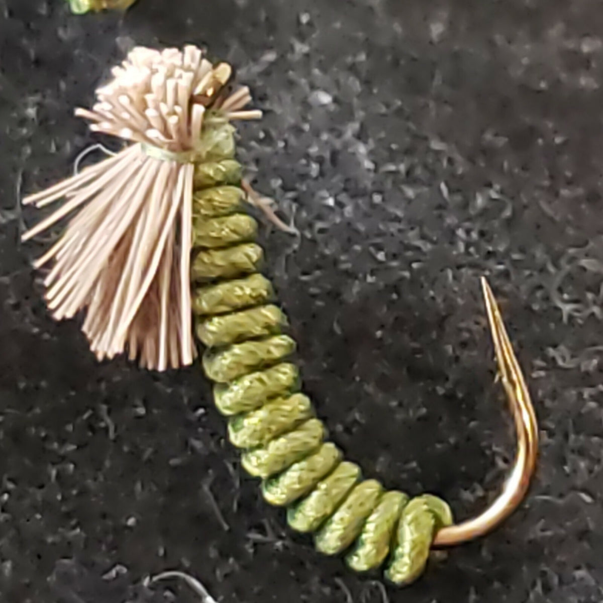 Fly Fishing Flies - Olive Nymph Serendipity Size 18 - Frontier Fly Company