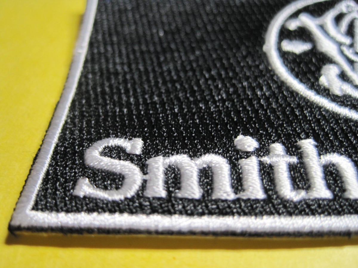 Firearms Vest Patch 2x4 Inch Black Hook Back Gun Patch