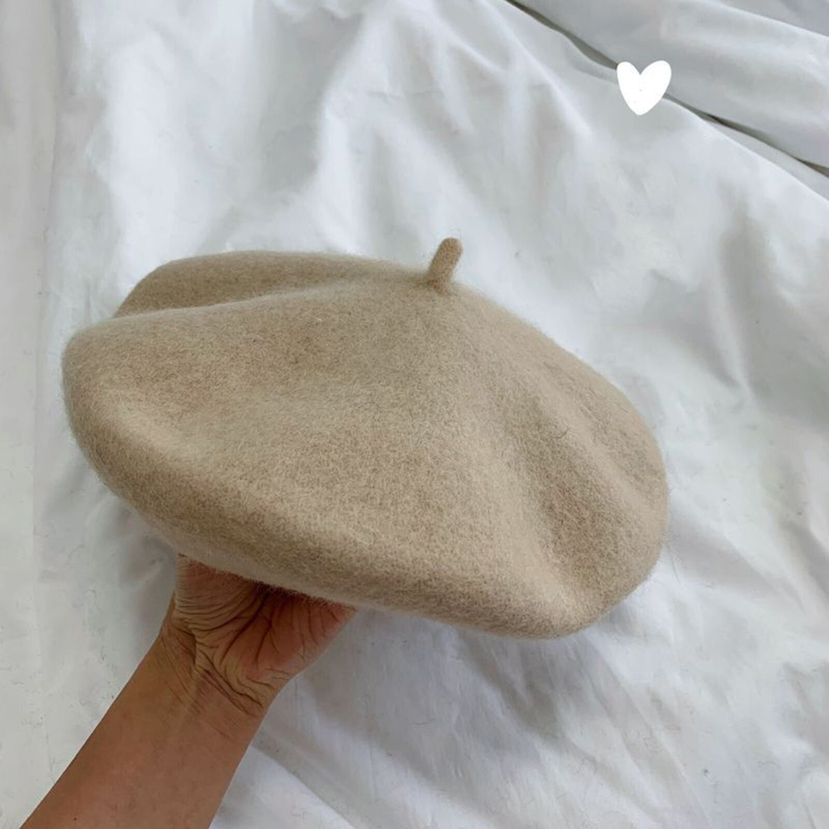 Women Casual Wool Beret Hat - Elegant French Style Solid Color Accessory