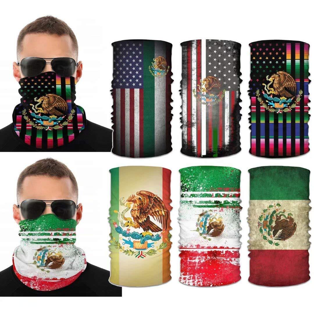 6 Pack Sun Protective Face Masks for Men Multi-Purpose Neck Gaiters
