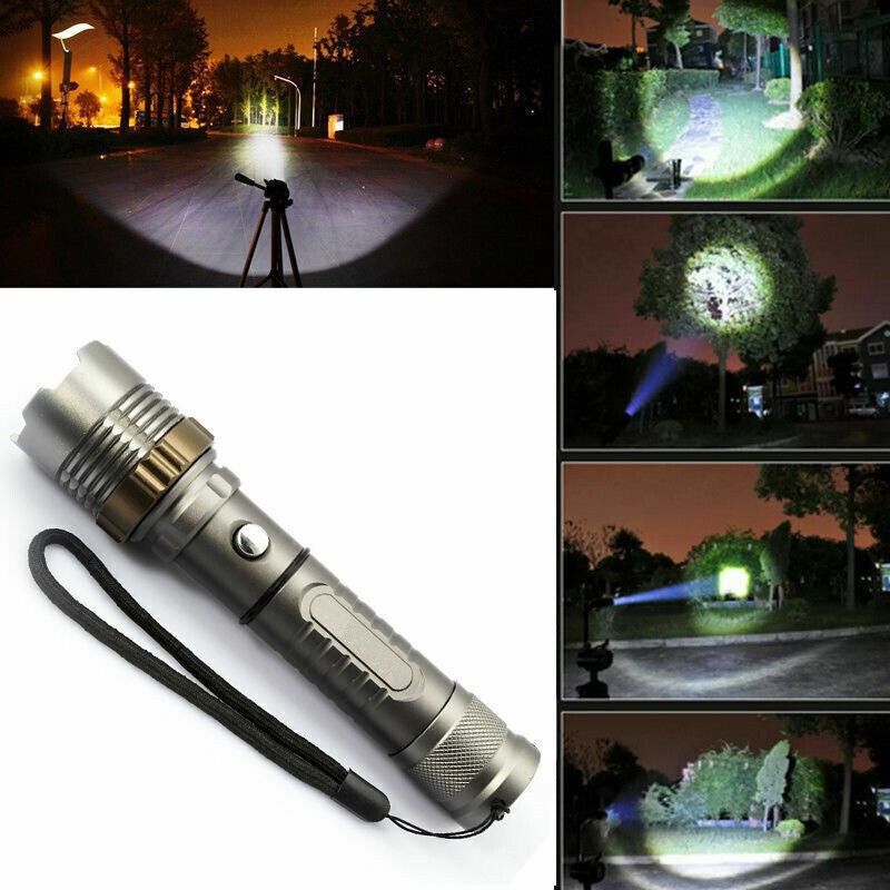 Rechargeable LED Camping Flashlight High Brightness Handheld Torch