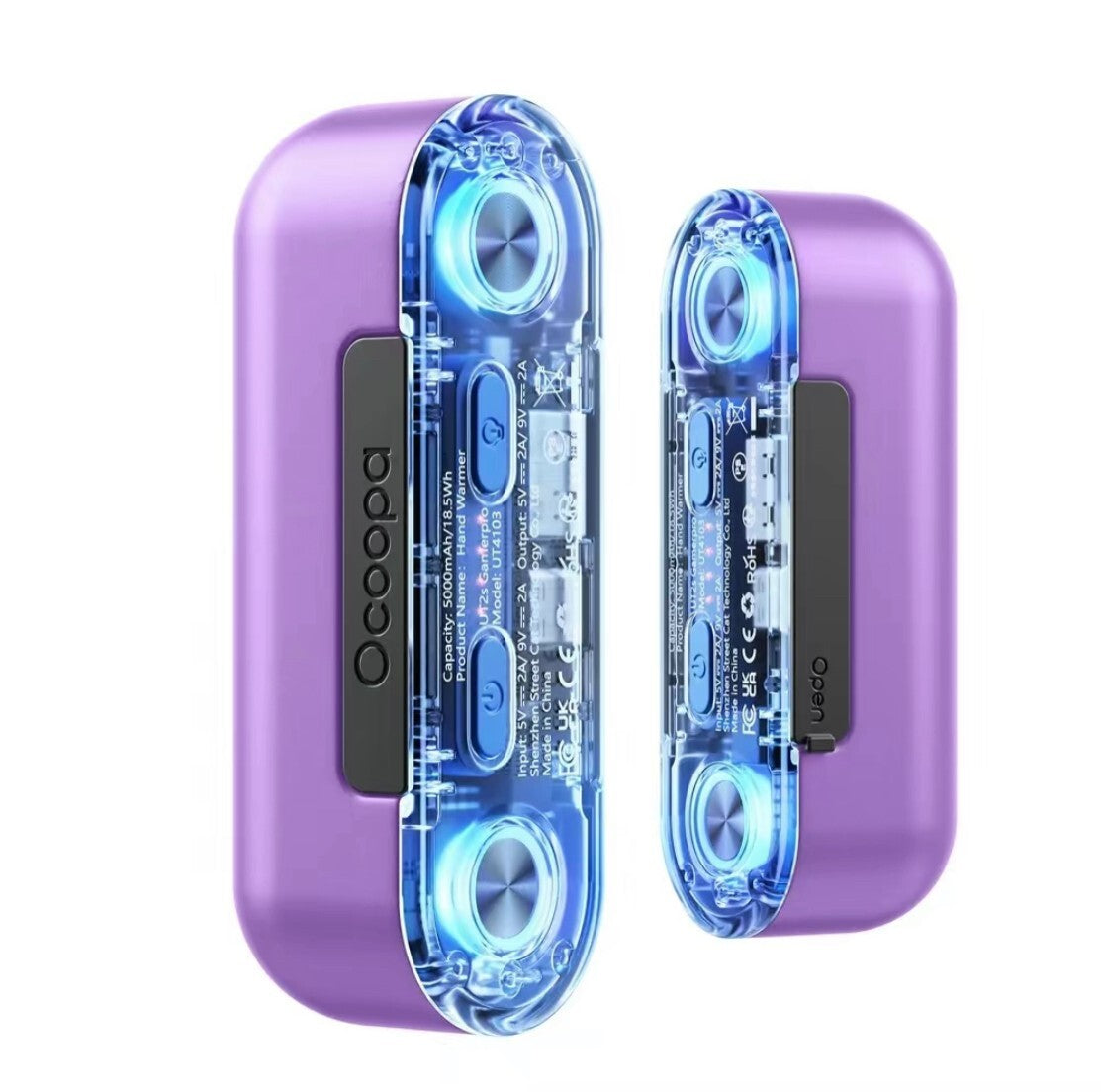 Rechargeable Hand Warmer with Power Bank 16H Heat and RGB Lights for Gaming & Outdoors