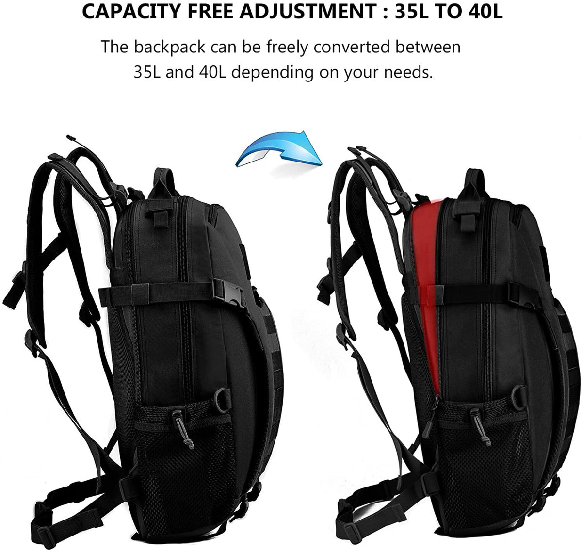 Military Tactical Backpack 30L Waterproof Rucksack for Hiking & Outdoor Activities