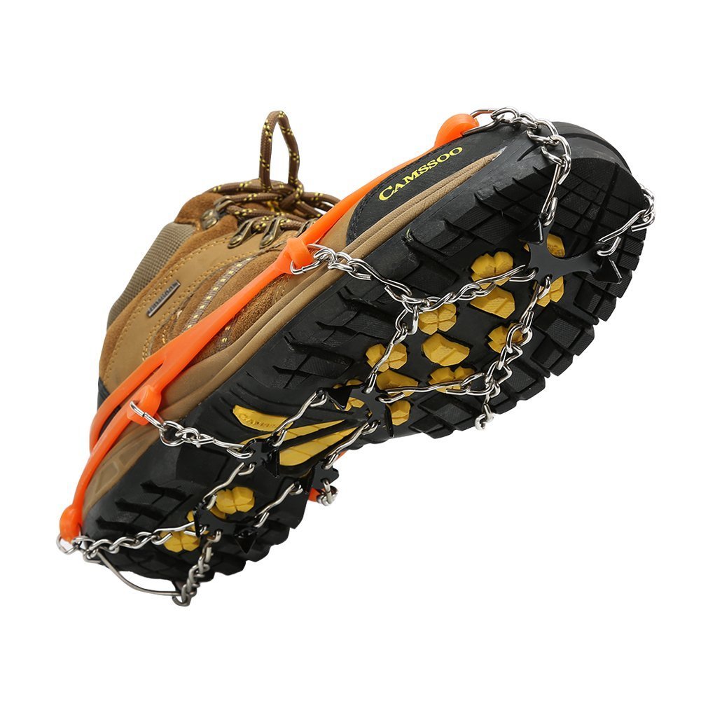 Ice Snow Shoe Grips Traction Cleats for Hiking & Outdoor Walking - Size M