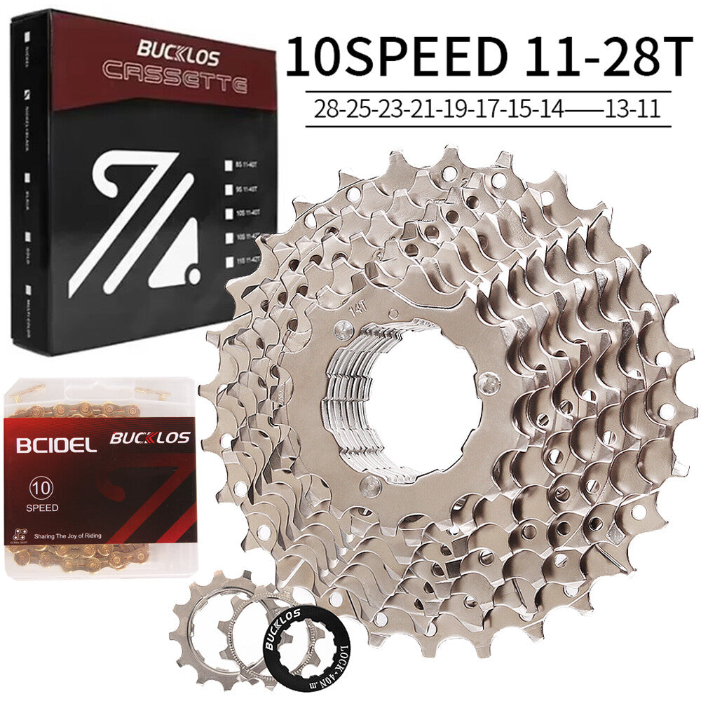 Bike Cassette and Chain Set for Shimano SRAM 8-12 Speed, 11-52T