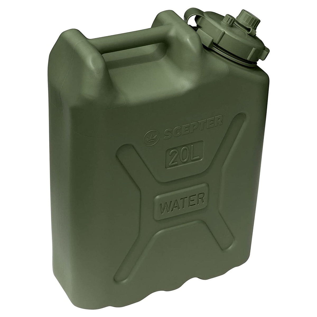 5 Gallon Water Storage Container - Portable BPA-Free Water Jug for Camping & Emergency