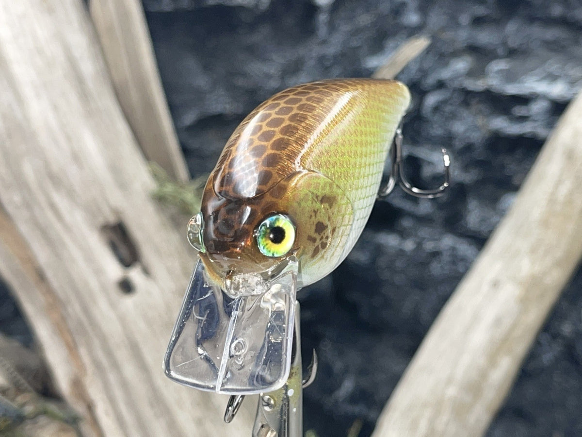 3.15 Inch Square Bill Crankbait - Custom Copper Color Fishing Lure