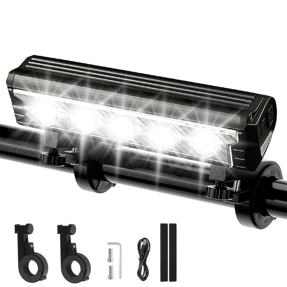Rechargeable 2500LM Bicycle Front Light Bar with 4800mAh Battery