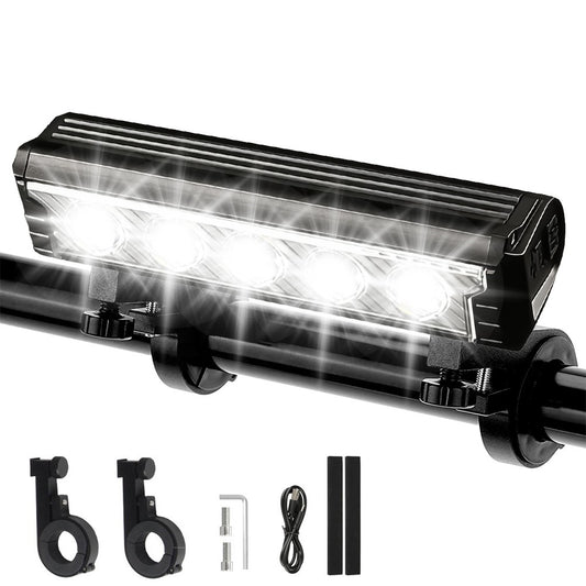 Rechargeable 2500LM Bicycle Front Light Bar with 4800mAh Battery