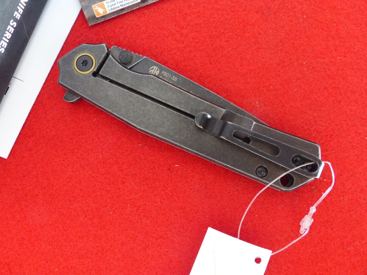 Stainless Steel Frame Lock Knife 3.5 Inch Drop Point Blade EDC Flipper