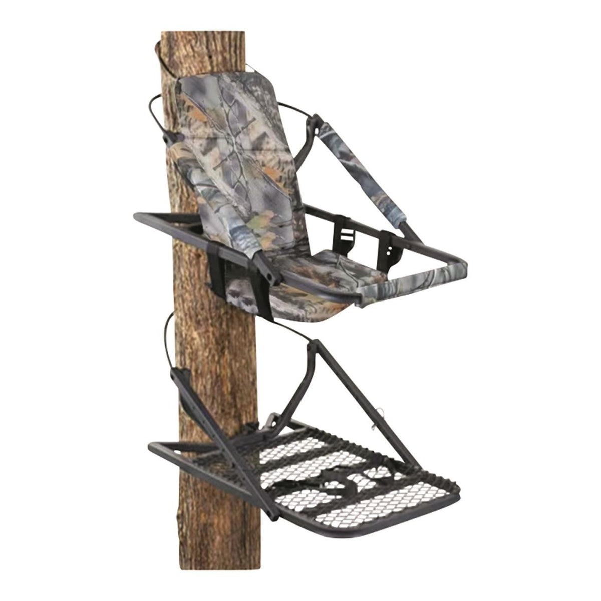 Extreme Deluxe Climber Tree Stand for Hunting - Adjustable, Foldable, Camo
