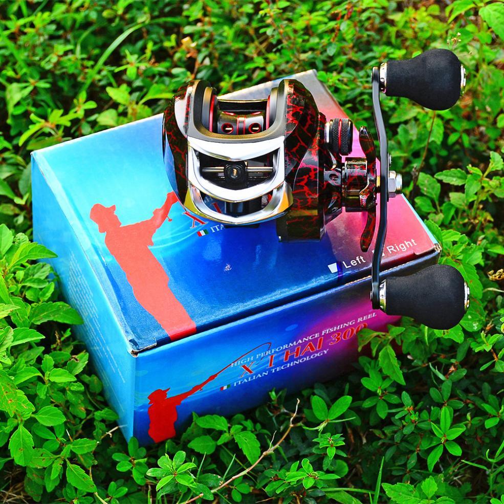 High-Speed Baitcasting Fishing Reel 7.2:1 Gear Ratio Max 22LB Drag