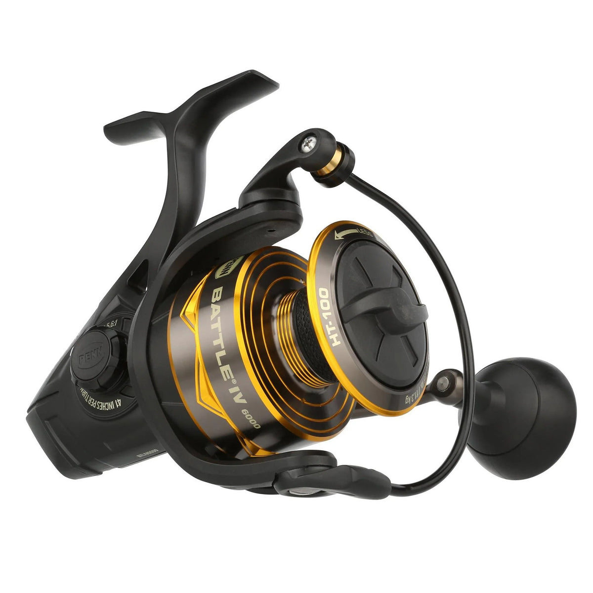 Saltwater Spinning Reel 6000 Series - Heavy Duty, Waterproof, 25lb Max Drag