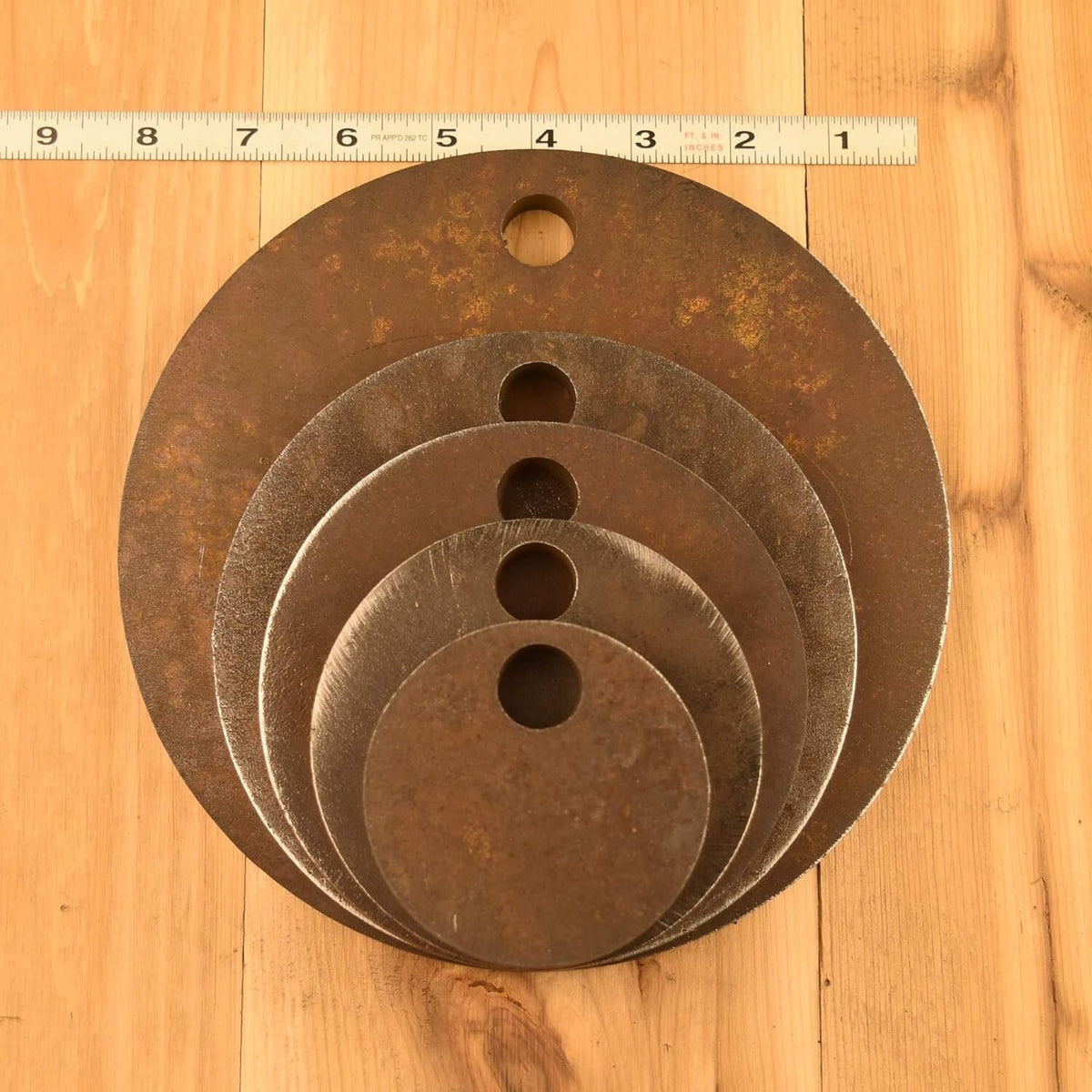 AR500 Steel Shooting Targets Set of 5 - 1/2 Inch Thick, 3-8 Inch Diameter
