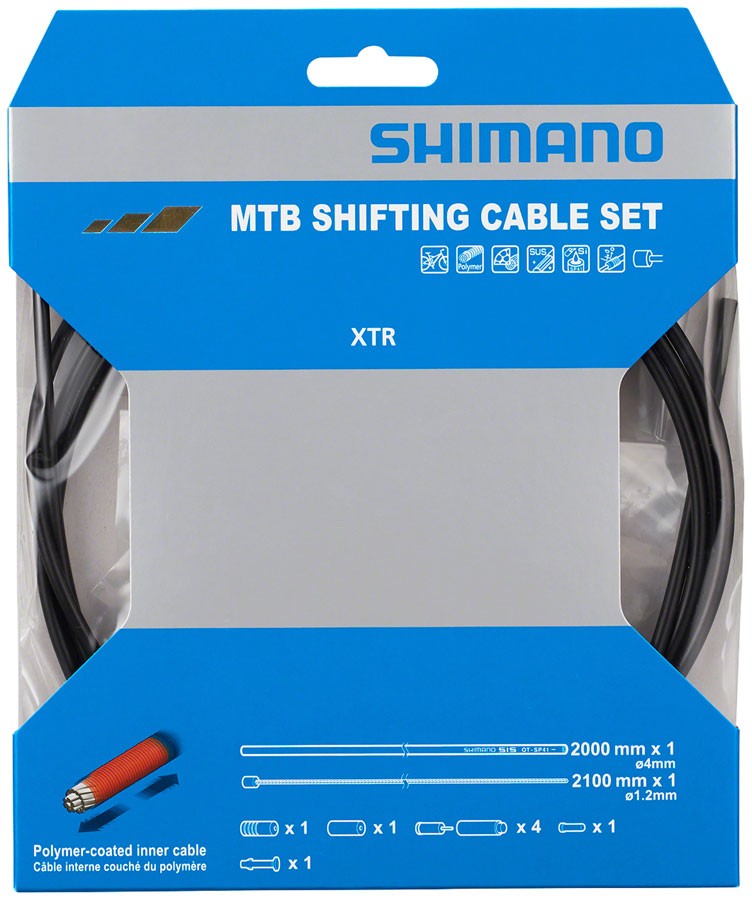 Shimano MTB Rear Polymer Shift Cable Set - Bicycle Derailleur Cable
