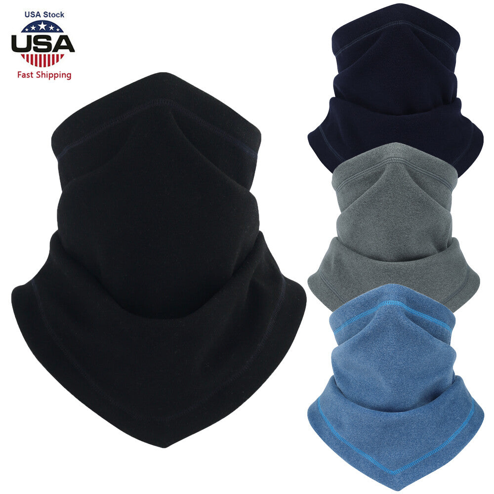 Unisex Winter Fleece Neck Gaiter Ski Mask & Face Cover - Windproof & UV Protection