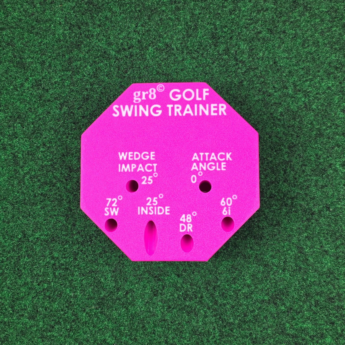Compact Golf Swing Trainer with Alignment Stick - Weighted & Adjustable for Left/Right Hand