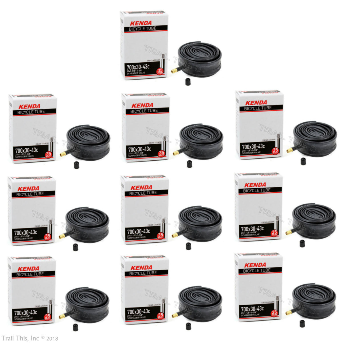 700x30-43C Bicycle Inner Tube with Schrader Valve - Pack of 1-10