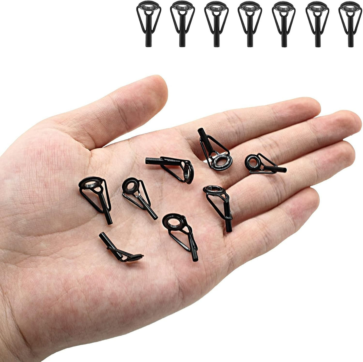 Fishing Rod Tip Repair Kit with Stainless Steel & Ceramic Guides - Multi Size